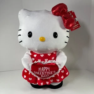 Sanrio Hello Kitty Valentinstag Herz Plüsch 20 Zoll Greeter mit Etikett Gemmy 2017 RIESIG - Bild 1 von 24