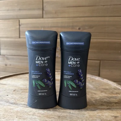 (2) Dove Men+ Care Antiperspirant Sea Salt + Lavender 72H 2.6oz - Exp 11-26 - Image 1 of 4