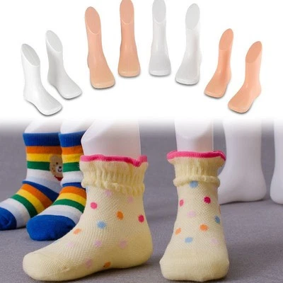 Hot Sale Baby Foot Model Feet Mannequin Shoes Skin Color Supplies White