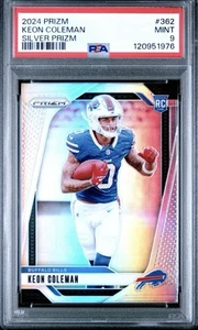 Keon Coleman 2024 Prizm Silver Prizm Rookie PSA 9 MINT - Bild 1 von 2