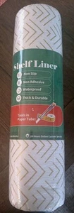 Waterproof Vinyl Shelf Liner Kitchen Non Slip Non Adhesive w/ Tools SEALED! - Picture 1 of 6