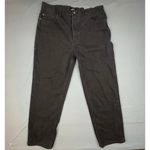 Dickies Duraflex Black Baggy Jeans 36x32 Straight Leg Flex Workwear Denim - Picture 1 of 10
