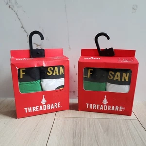 Threadbare Herren Weihnachtsunterwäsche 2er Pack Santa Hipster Slips Größen S und L - Bild 1 von 8