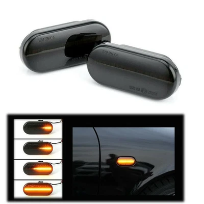 2X DYNAMIC LED SIDE BLINKER BLINKER FOR VW T5 GOLF 3 4 PASSAT LUPO SEAT LEON - Image 1 of 4