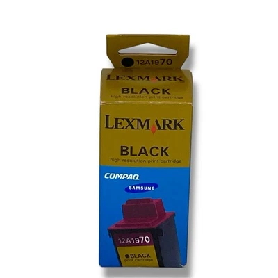 NEW Lexmark 70 BLACK Ink Cartridge12A1970 for Kodak Samsung Compaq Printers - Image 1 of 4