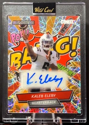 2022 Wild Card Auto Mania Bang Kaleb Eleby RC Auto /3 Western Michigan #AC-29 - Image 1 of 2