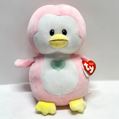 Juguete de peluche Baby TY Penny the Pink Penguin 8-9" nuevo con etiquetas súper suave 2017 Squish Lovey Foto 1 de 4