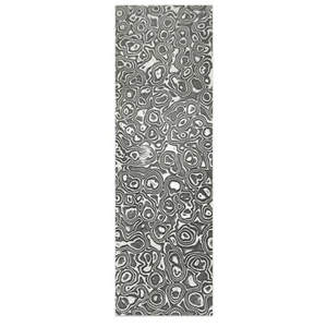 Damascus Steel Billet Sandwich Plate Material Patterned Steel Quenched H9H1 - Picture 1 of 3