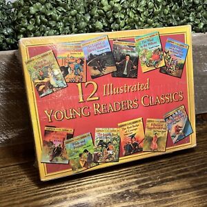 New Sealed Box Set 12 Illustrated Young Readers Classics Homeschooling Books