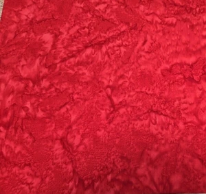Bernatex Bali Batik rojo cereza 100 % algodón por medio metro - Imagen 1 de 2
