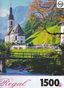 Regal: Ramsau Church Bavaria 1500 Piece Puzzle - Picture 1 of 2
