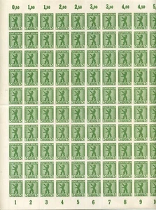Stamp Germany Mi N°1 Berlin & Brandenburg-Sheet -5 Pf-1945 MNH Soviet Occupation - Picture 1 of 9