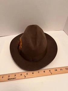 Biltmore Dress Hat Canada Suede NWT 7 1/8 Vintage Stark Legum Norfolk,Va. Vtg. - Picture 1 of 21