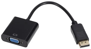 DP to VGA Adapter DisplayPort to VGA Adapter Gold-Plated Male to Female 1080P - Picture 1 of 7