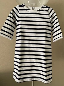 NWT Baby Gap Girls White/Black Striped  Dress  Sz.  4T - Picture 1 of 3