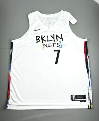 Kevin Durant Brooklyn Nets Basquiat City Edition Jersey Mens XXL 2XL New - Image 1 of 4