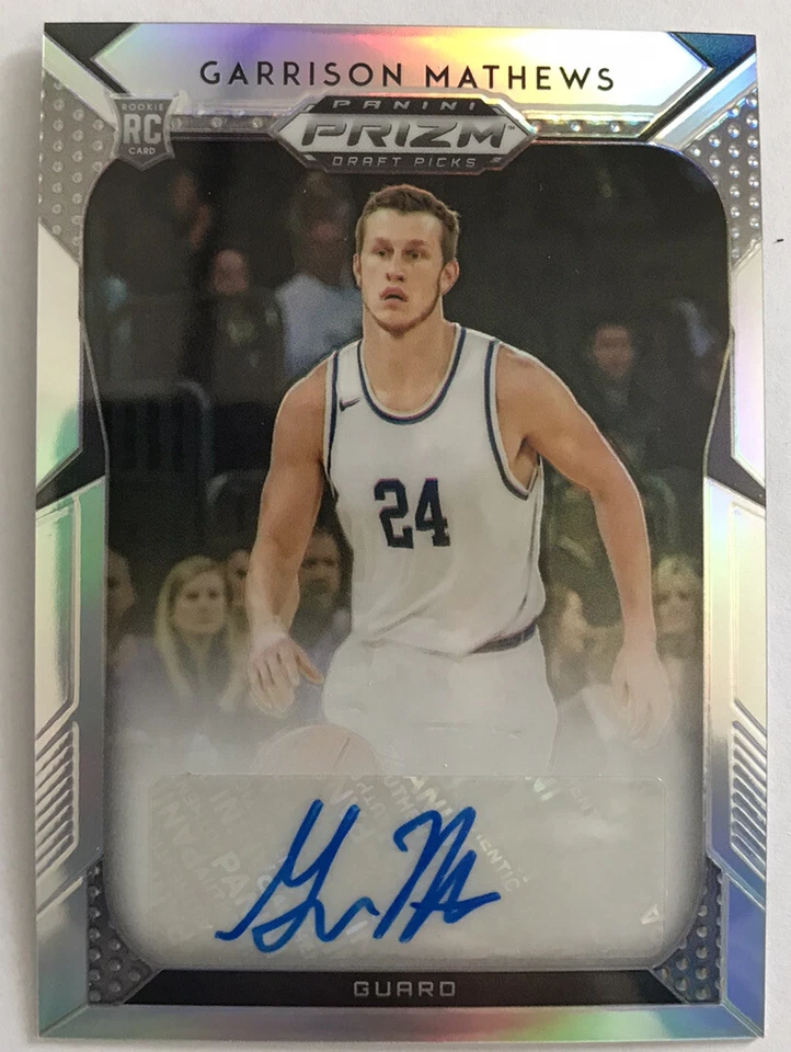 2019 Panini Prizm Draft Picks Silver Prizm Auto Garrison Matthews RC - Image 1 of 1