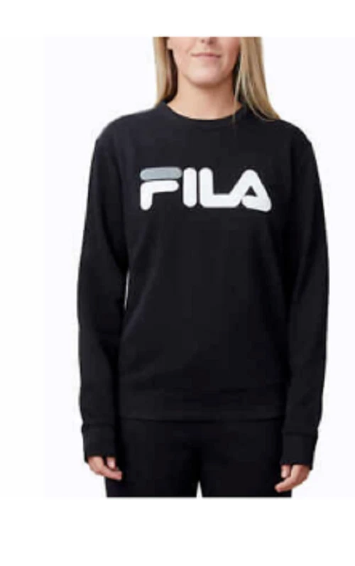 Fila Ladies' French Terry Crewneck Black Size XSmall.