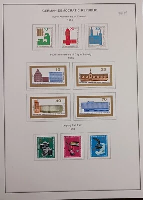 GERMANY - DDR - 1965 - LOT OF STAMPS ON ALBUM PAGE - MH - Image 1 of 4