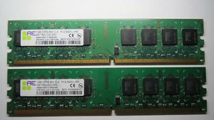 AENEON AET760UD00-25D 1GB (x2) DDR2-800D Sdram - Foto 1 di 4
