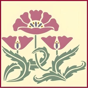 Plantilla Art Nouveau 9 - Arte decorativo de estilo internacional - La plantilla Artful - Imagen 1 de 7