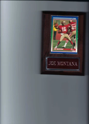 JOE MONTANA PLAQUE SAN FRANCISCO FORTY NINERS 49ers FOOTBALL NFL   C Cover