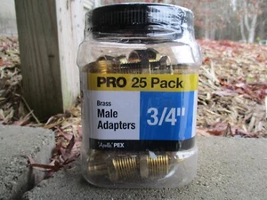 25 PCS 3/4" PEX B X 3/4" MALE NPT EXPANSION ADAPTER, 3/4 PEX A MALE ADAPTER - Picture 1 of 3