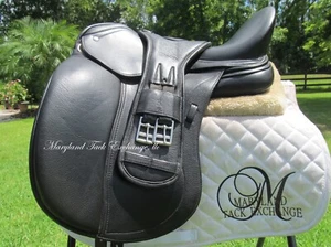 18" SCHLEESE INFINITY II PLUS dressage saddle- SR-SW-wool flocked- 2019 +GIRTH - Picture 1 of 12