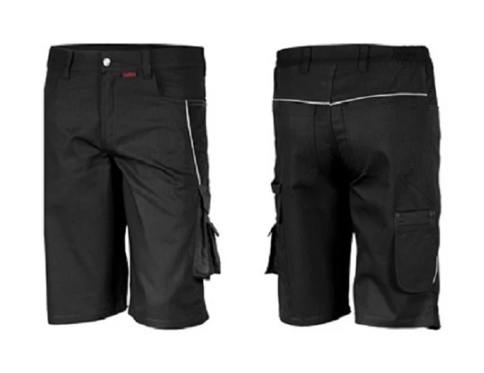 QUALITEX PRO 61936TC5 Arbeits Bermuda Cargo Shorts kurze Hose schwarz black