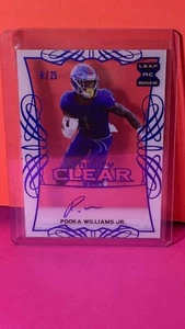 2021 Leaf Trinity - POOKA WILLIAMS JR - SSP Clear Platinum RC Auto /25 - Picture 1 of 2