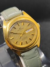 Vintage 1970s Craftsman Day Date 17 Jewels Date Gold Plated Gents Watch