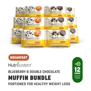 Muffin Blueberry & Double Chocolate Bundle, Shelf-Stable, 7g Protein, 12 Ct - Picture 1 of 6