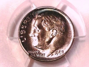1963 P Roosevelt Dime PCGS MS 66 38736742 Toned - Picture 1 of 4