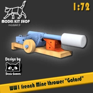 1:72 - WW1 Lanceur de mines "Gatard" by modelkit.fr - Photo 1/8