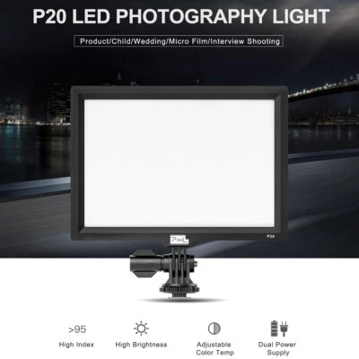 Panel de luz LED regulable con luz de video Pixel P20 3200K-5600K para cámara DSLR Foto 1 de 4