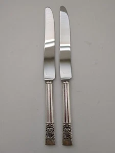 Oneida CORONATION 2 Dinner Knives Community Hollow Silverplate       (Z123) - Picture 1 of 9