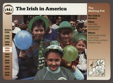 The Irish Grolier Story of America History Card Melting Pot Immigration