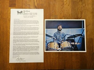 Beatles Fan Club 1970 Letter and Colour Photo of Ringo - Imagen 1 de 4