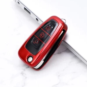 TPU Car Remote Key Fob Cover Case For Ford Galaxy Transit Connect Custom "RED* - Bild 1 von 9