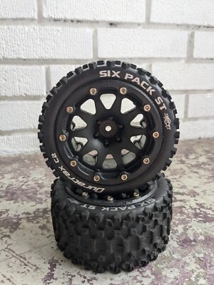 DURATRAX Six Pack ST Belted 2.8 Mounted FR/Rr 1/2 Offset Black DTXC5535 - Image 1 of 3