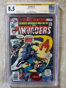 Invaders #7 SS CGC 8.5 VF+ 1st Baron Blood & 1st Union Jack, Signed Roy Thomas - Picture 1 of 2