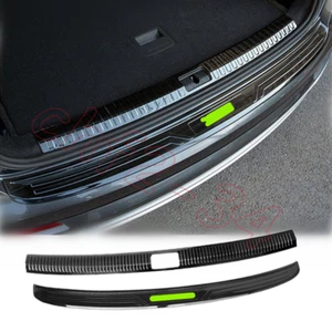 Fit For Audi Q3 2019-2022 Black titanium Rear Bumper Guard Plate Protector Cover - Picture 1 of 9