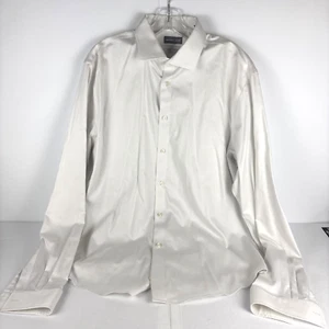 Michael Kors Men's White 17 36/37 XL Regular Fit Dress Shirt Airsoft Stretch - Picture 1 of 13