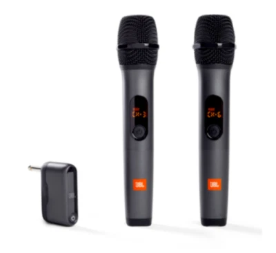 2pcs JBL WIRELESSMICAM Wireless Dynamic Microphones W/Dual-Channel Receiver - Image 1 of 4