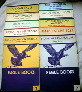 Lot 10 Eagle Books TRUE STORES OF REAL PEOPLE Uganda Africa Schweitzer India - Foto 1 di 8