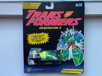 Transformers G2 1994 Stormtroopers Aquablast mint MOSC hasbro EURO - Image 1 of 4
