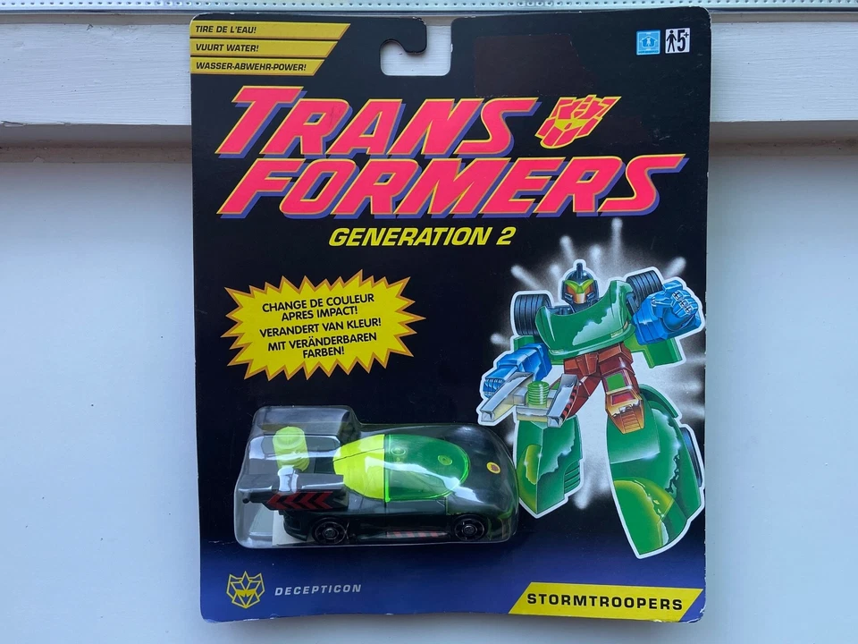 Transformers G2 1994 Stormtroopers Aquablast mint MOSC hasbro EURO - Image 1 of 4