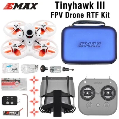 Emax Tinyhawk 3 III FPV Racing Drone FPV Goggles Racing Quadcopter w/ Camera RTF - Image 1 of 4