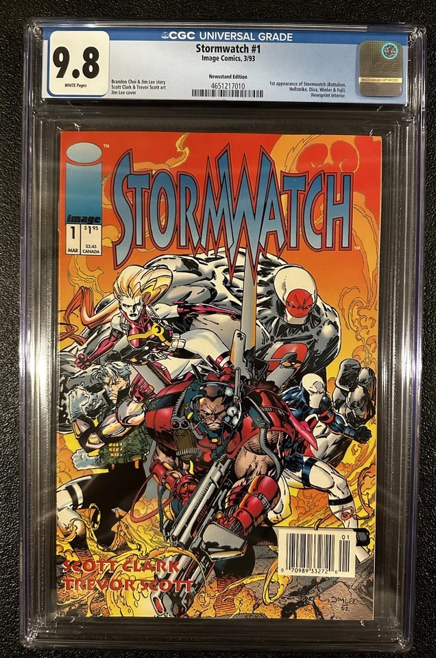Stormwatch #1 Newsstand Variant (Image Comics Malibu Comics March 1993)