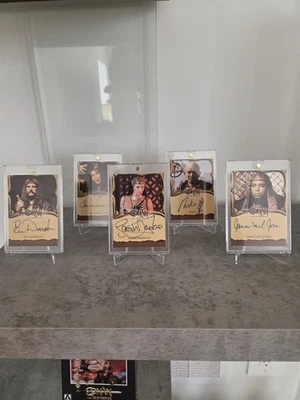 Tarjeta autógrafa Conan el Bárbaro 5 tarjetas firmadas James Earl Jones Foto 1 de 4